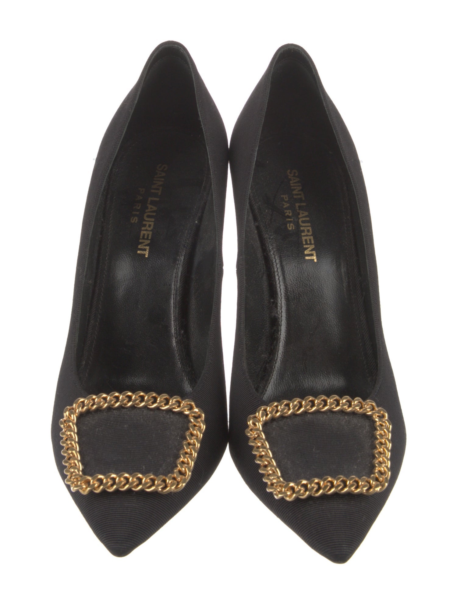 Saint Laurent Chain-Link Accents Pumps